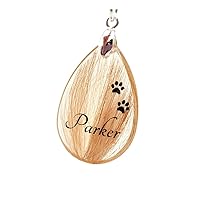 Memorial Hair Locket Keepsake with Paw Prints and Name, Pet Loss Gift Jewelry, Horse Dog Cat Fur Pendant Necklace
