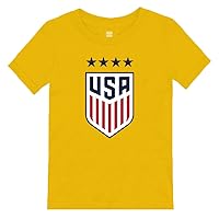 Icon Sports Officially Licensed U.S. Soccer USWNT Toddler Youth Kids Logo Cotton T-Shirt