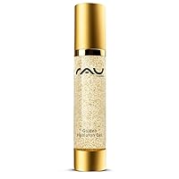 RAU Golden Hyaluron Gel (1.7 oz) - Real gold + Hyaluronic Acid - Anti wrinkle face concentrate gel - luxurious skincare - ideal gift for women and men