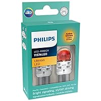 Philips Automotive Lighting 1157ALED Ultinon LED (Amber), 2 Pack
