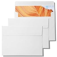 Pack It Chic - A7 White Envelopes 5” X 7” (250 Count) Self Seal Envelopes for Wedding Invitations, Save the Date Cards, Graduation, Baby Shower, Photos, Greeting Cards, Mailings - 5 1/4