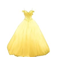 ZHengquan Girls Pageant Princess Flower Dress Crystal Quinceanera Dresses Birthday Sweetheart Prom Gown