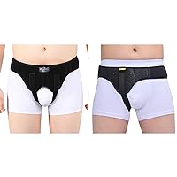 Hernia Belt Truss for Men and Women Supportive Groin Pain Truss With Removable Compression Pads For Pre or Post-Surgical Scrotal, Femoral, Comfortable Adjustable Waist Strap Hernia Guard