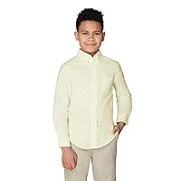 French Toast Boys' Long Sleeve Oxford Shirt (Standard & Husky)