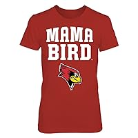 Illinois State Redbirds T-Shirt - Mama Bird - Women's Tee/Red/XL