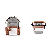 Itzy Ritzy Backpack+ Stroller Caddy/Organizer, Coffee & Cream Boss Plus