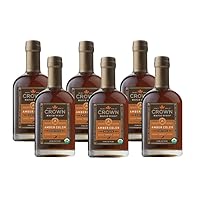 Amber Color, Rich Taste Organic Maple Syrup, Flavor Marinades, Cocktails, Pancakes, Squash & Bacon, 12.7 Fl OZ (Pack of 6)