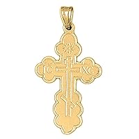 14K Yellow Gold St. Nicholas's Cross Pendant