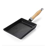 Cast Iron Cooking Pan, Household Baking Pan, Frying Steak, Safe Uncoated Gas and Induction Cooker, Multifunctional