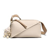 Summer shoulder bag casual small bag first layer cowhide shoulder case youth female friends simple cross body bag simple