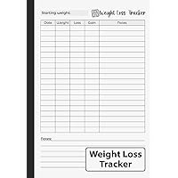 Weight Loss Tracker: A Simple Log Book for Keeping Track of Weight Loss and Gains