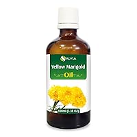 YELLOW MARIGOLD OIL 100% NATURAL PURE UNDILUTED UNCUT ESSENTIAL OIL 100ml by SALVIA