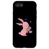 iPhone SE (2020) / 7 / 8 long ear bunny bees funny cute Case