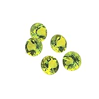 Natural Round Shape 6mm AAA Quality Colored Gemstones - Set of 5
