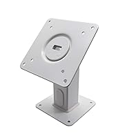 TABcare 180 Tilting 360 Rotating Metal Mount Support 75x75 100x100 VESA Used as Desktop Stand or Wall Mount (White)