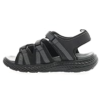 Propet Womens Travelactiv Adventure Strappy Athletic Sandals Casual - Black