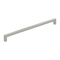Amerock BP36911G10 Satin Nickel Cabinet Pull | 12-5/8 inch (320mm) Center-to-Center Cabinet Hardware | Monument | Furniture Hardware | Drawer Pull