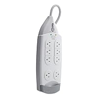 Belkin SurgeMaster Home Series Surge Protector, 7 AC Outlets, 12 ft Cord, 1,045 J, White