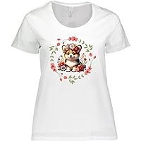 inktastic Corgi Puppy Cute Dog Women's Plus Size T-Shirt