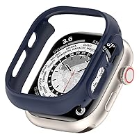 TONECY Case for Apple Watch Ultra Case 49mm Hard PC Protective Case Hollow Frame Bumper for iWatch Series Ultra 49mm Protective Case (Color : Midnight Blue, Size : Ultra 49mm)
