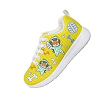 Children's Casual Shoes Cute Corgi Design Shoes Round Head Flat Heel Loose Comfortable Casual Sports Shoes Indoor and Outdoor Sports