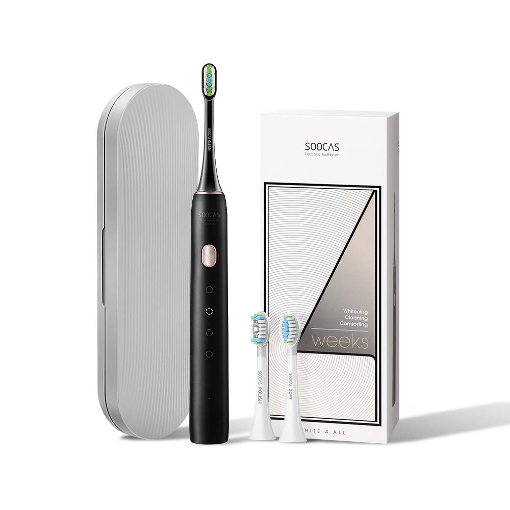 Sonic Electric Toothbrush for Adults, SOOCAS Rechargeable Whitening Toothbrush with 4 Modes, 39,600 VPM Motor, 2 Min Build in Timer, 4 Hours Charge...