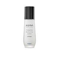 AHAVA Protecting Moisturizing Lotion SPF 50 - Discover your daily skin-defense solution with this Broad-Spectrum protecting moisturizing & hydrating lotion, Boosts freshness & glow, 1.7 Fl.Oz