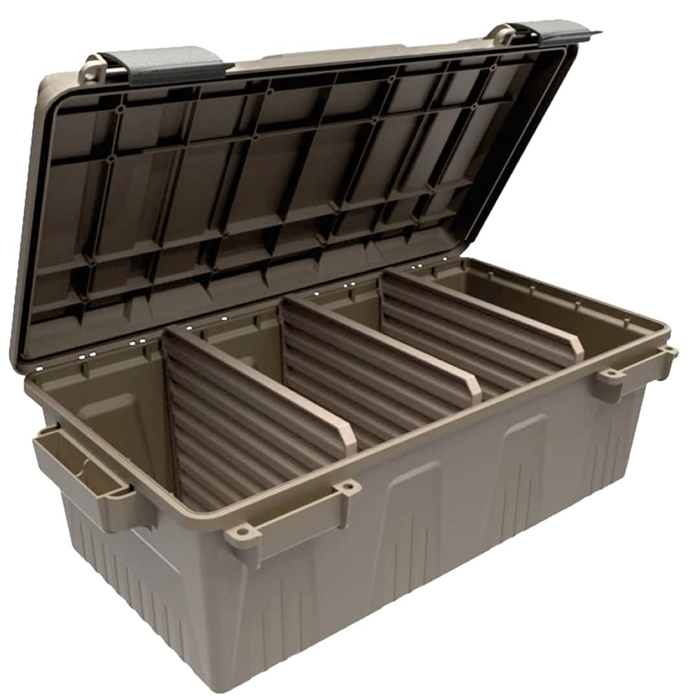 MTM Divided Ammo Crate Utility Box, Dark Earth