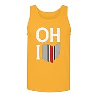State of Ohio Letters Map Flag Men's Tank Top