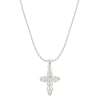 Montana Silversmiths Women's Against The Light Cross Necklace Silver One Size