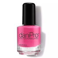 Doctor Formulated Nail Polish - Hot Pink - Promotes Healthier, Stronger Nails - Biotin and Vitamins A & E - Toxin-Free - Super Quick Drying