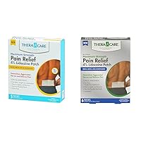 Thera Care Lidocaine Pain Relief Patches Bundle | 5-Count 3.9
