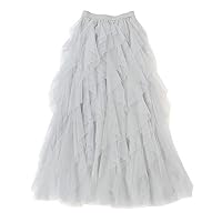 Women tulled skirt tulla a-line fluffy fluffy winist tutu tutu long mesh dance skirt