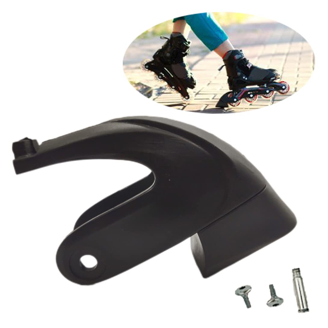 Mednkoku Standard Brake Pad Inline Skates,Universal Inline Skate Brake Stopper, Roller Skate Brakes Block Pad Skating Replacement Accessories - Black 1pc