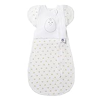 Nested Bean Zen One™ | Infant Swaddle | Babies 0-3M (7-13 Lbs) | Adapts for Arms in/Out | Prevents Startles | Aids Self-Regulation | 2-Way Zipper | TOG 1.0 | Machine Washable