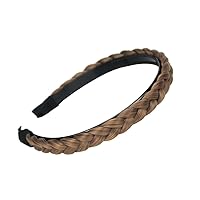 Plaited Braided Headband Hair Band Synthetic Braid Hairpieces Wig with Teeth Accessories for Women Girl Wide 0.7 Inch (Caramel Blonde #8/22/27) Plaited Braided Headband Hair Band Synthetic Braid Hairpieces Wig with Teeth Accessories for Women Girl Wide 0.7 Inch (Caramel Blonde #8/22/27)