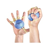 Physical Therapy Hand Exerciser - Forearm Exerciser with Stress Relief Ball - Hand Therapy Balls for Exercise, Training - Finger Exerciser & Strengthener - Soft Tension, Purple