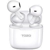 TOZO A3 2023 Upgraded Wireless Earbuds Bluetooth 5.3 Half in-Ear Lightweight Headsets with Digital Call Noise Reduction, Reset Button Hall Detection,Premium Sound with Long Endurance