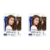 Root Touch-Up by Nice'n Easy Permanent Hair Dye, 5A Medium Ash Brown Hair Color, Pack of 4
