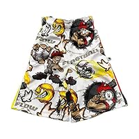 Flow Society Angry Fastball Boys Athletic Shorts White