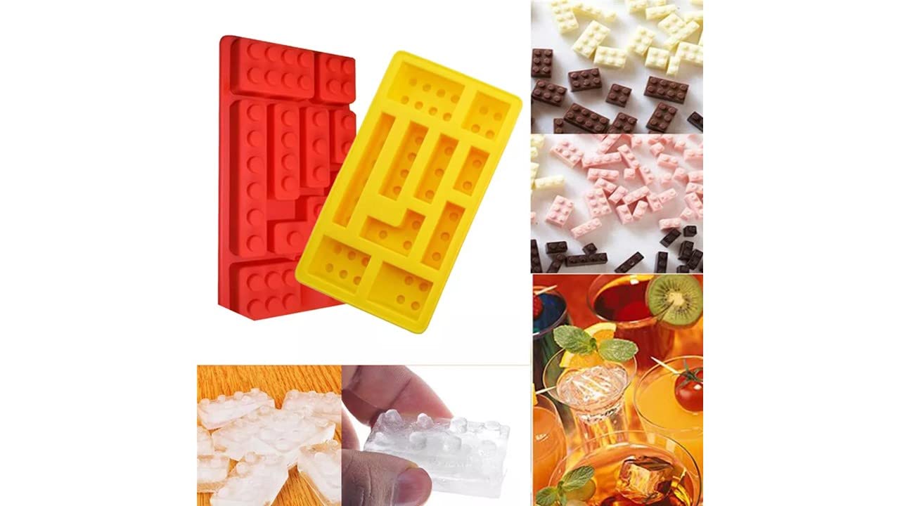 Lego Mini figure Silicone Mold for Making Gummy Candy Chocolate Soap Resin Jelly Ice-cubes Snack Biscuits - 8 cavities