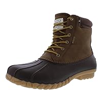 NAUTICA Mens Duck Boots Waterproof Shell Insulated Snow & Rain Boot -Lace-Up Winter Shoe- Channing (Wide/Medium Width)