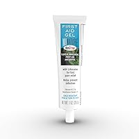 NuNature First Aid Gel with Lidocaine Pain Relief, Dual Action Topical Minor Wound Care Treatment, 1 Ounce Tube