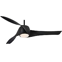 F803DL-CL Artemis - 58 Inch Smart Ceiling Fan with LED Light Kit in Coal Finish with Etched Opal Glass