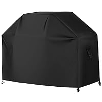 ABCCANOPY Grill Cover Gas Barbecue Oven Cover Outdoor Waterproof and Dustproof Weatherproof Uv Resistance Tear Proof Bottom Buckle Fixation Heavy Outdoor Covers Outdoor Grill Cover 70x24x48 Black