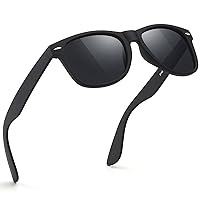 Sunglasses Men Polarized Sunglasses for Mens and Womens,Black Retro Sun Glasses Driving Fishing UV Protection