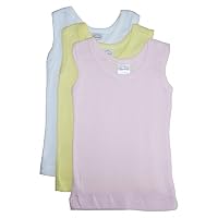 Baby Boys Girls Unisex 3-Pack Sleeveless T-Shirts Tanks, Pink, Medium 19-26 Lbs