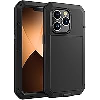 COOVS Case for iPhone 14 Pro Max, Built-in Screen Protector, Military-Grade Drop Protection, Heavy Duty Full Body Protective Case Shockproof Phone Cover for iPhone 14 Pro Max (Color : Preto)