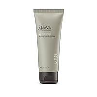 AHAVA Men's Mineral Hand Cream - Nourishing & Fast-Absorbing, Smoothes & Relieves Hands, Prevents Dryness, enriched with G-Force: Ginger Root, Ginseng, Ginkgo Biloba Leaf & Green Tea, 3.4 Fl.Oz