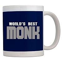 World's best Monk Mechanic Font Mug 11 ounces ceramic